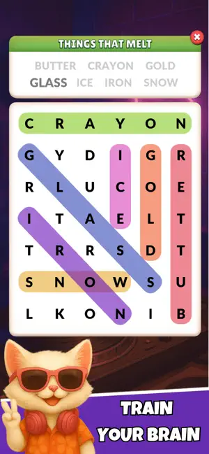 Word Search Meow - Cat Puzzle screenshot 2