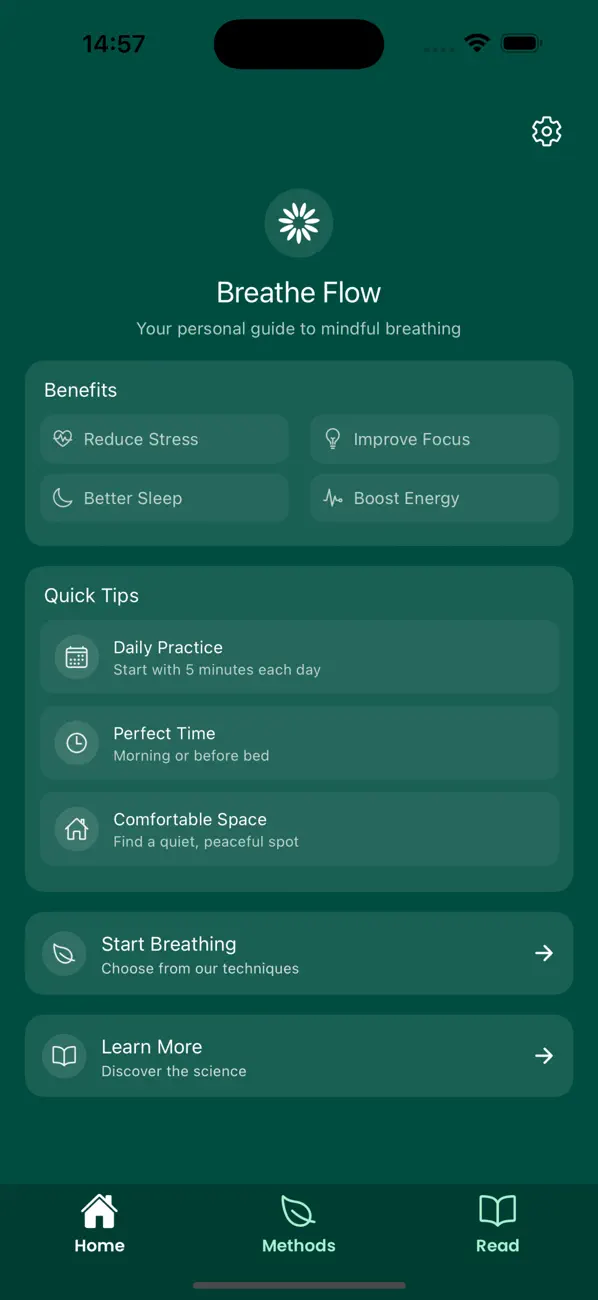 Screenshot #1 pour Breathe Flow