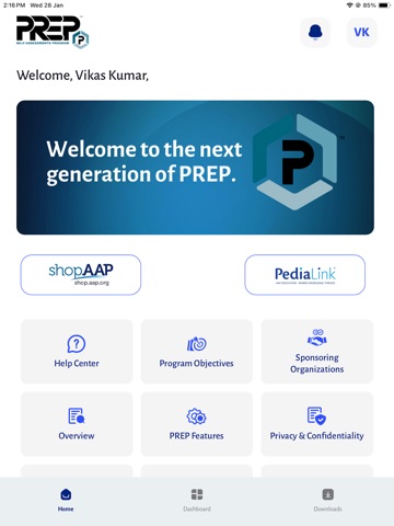 PREP Self-Assessments Program iPad screenshot