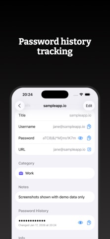 Passwordy Vault screenshot