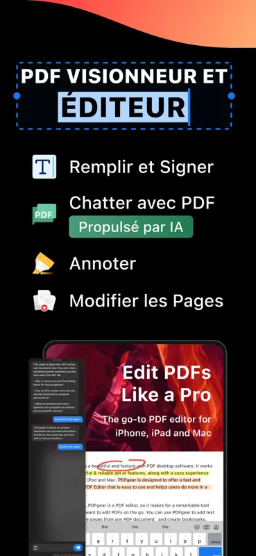 PDF Gear: Lecteur,Modifier PDF screenshot 1 of 6
