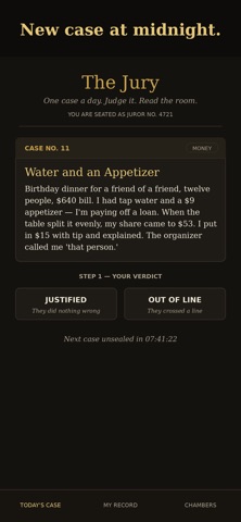 The Jury: Daily Verdicts screenshot