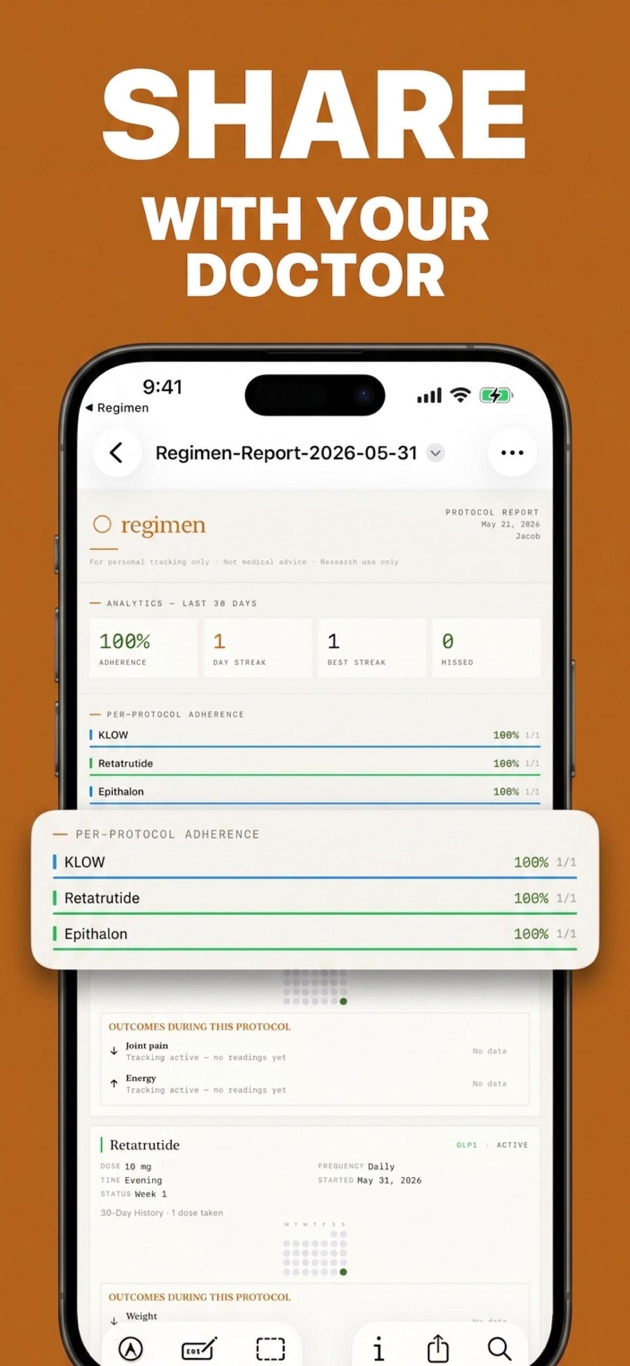 Regimen: Protocol Tracker