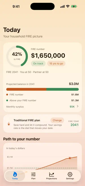 NestEgg: FIRE Calculator screenshot 1