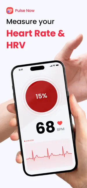 Pulse Now: Heart & BP Tracker iPhone screenshot 1