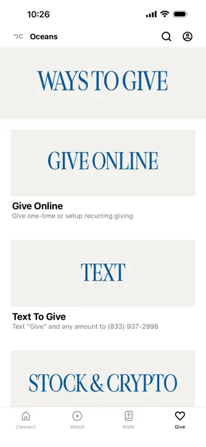 Oceans Church App screenshot 3