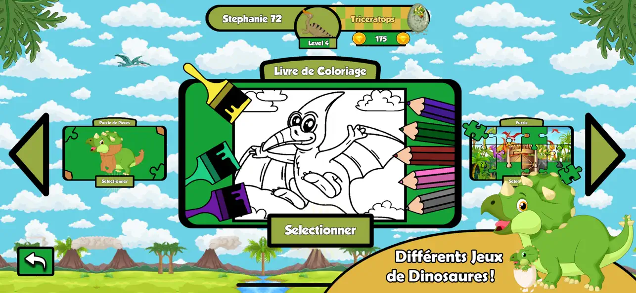 Screenshot #2 pour Dinosaurs Coloring for Kids