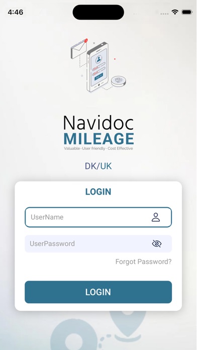 Navidoc Mileage Screenshot