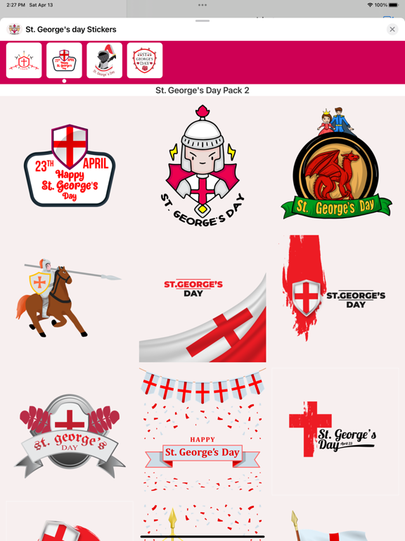 Screenshot #5 pour St. George's Day Stickers