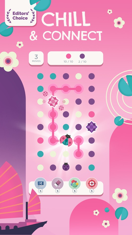 #1. Two Dots - Connect the Colors (iOS) 由: Playdots, Inc.