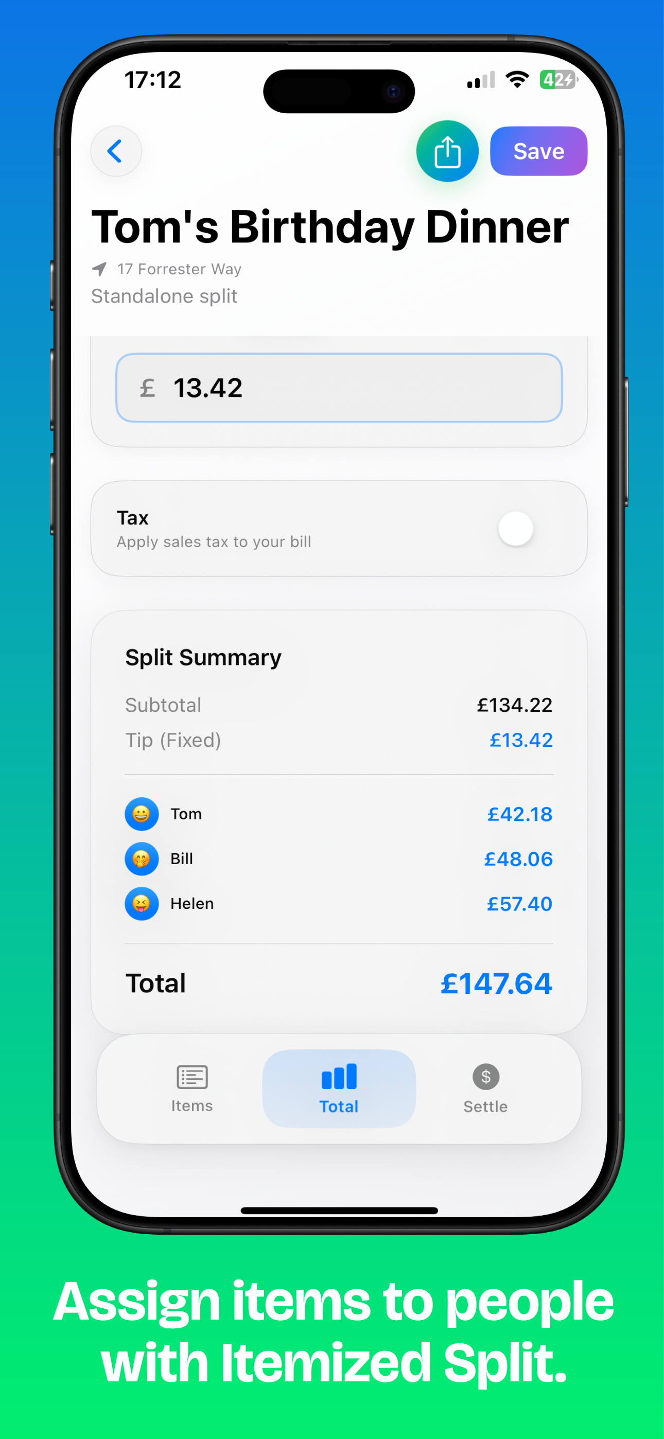 Splittable: AI Bill Split Scan screenshot 5