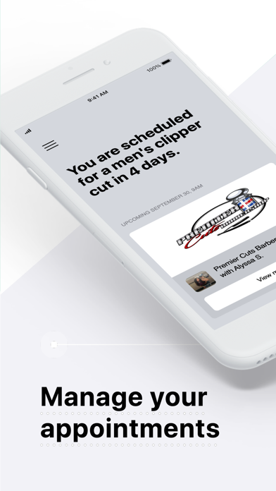 Premier Cuts Barbershop iPhone screenshot 2 - Lifestyle app
