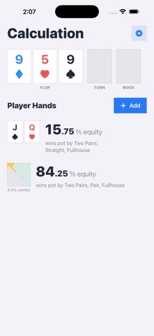 Poker Equity Calc iPhone screenshot