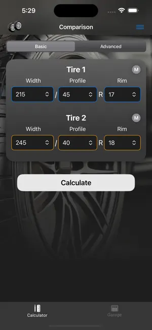 Tire Sizes screenshot 3