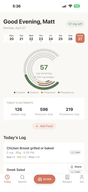 OxalateGuard: Oxalate Tracker screenshot 1