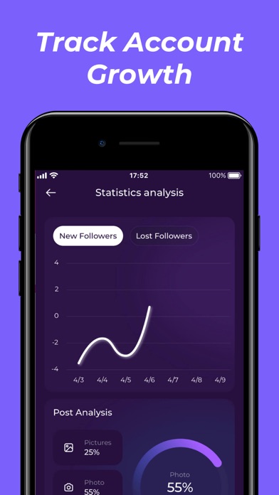 xFollower: Unfollowers Reports Screenshot