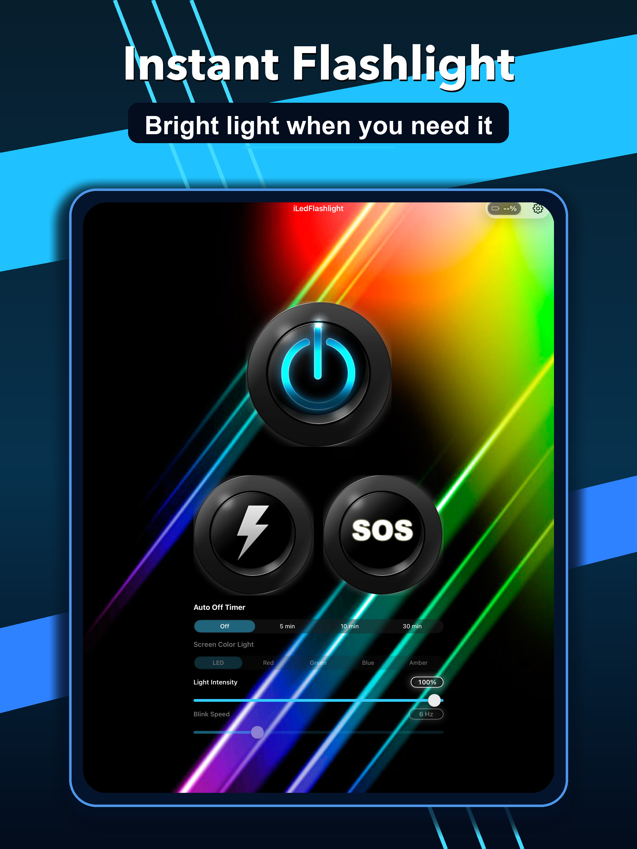 iLed Flashlight: SOS Watch screenshot 6