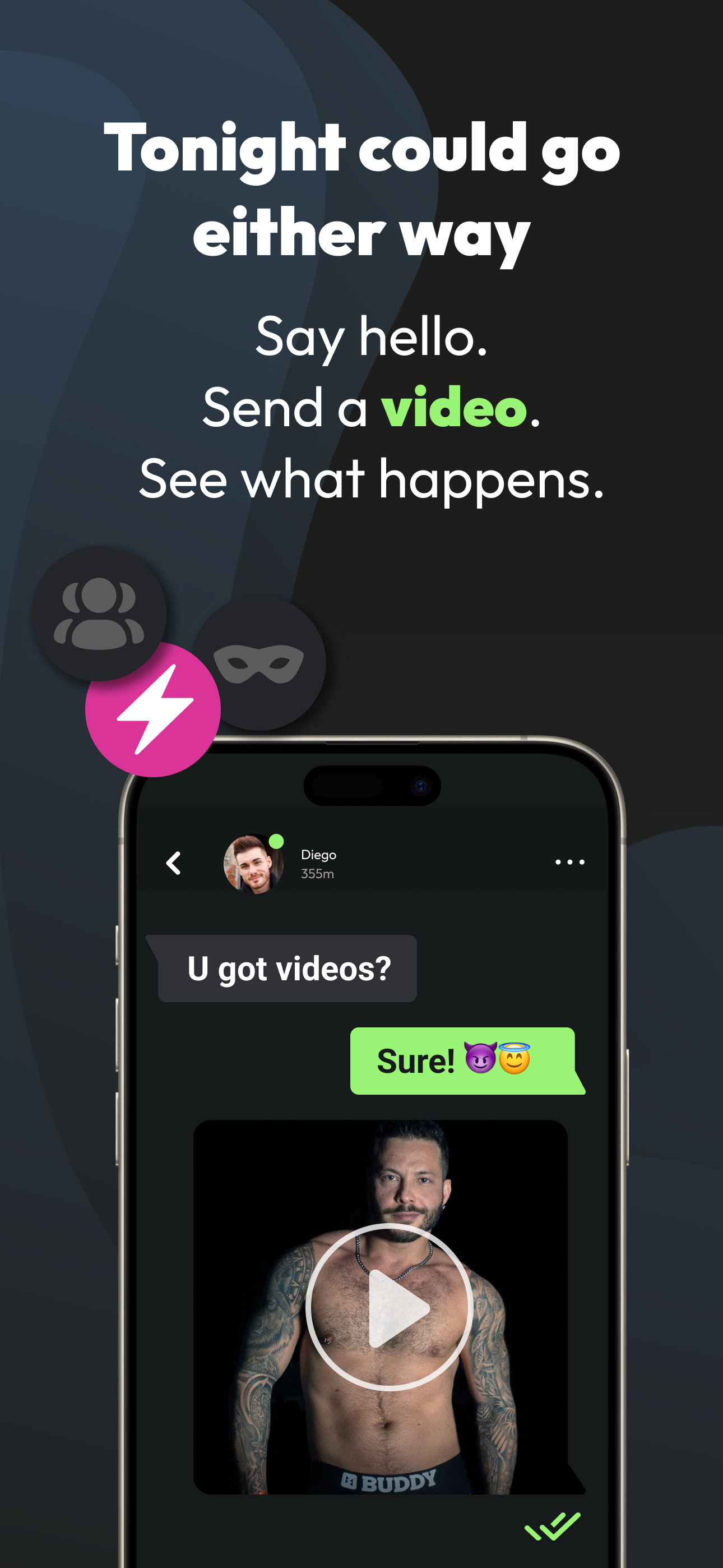 BUDDY: Gay Chat & Videos screenshot 3