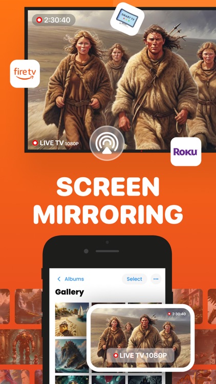 Screen Mirroring・Smart TV Cast