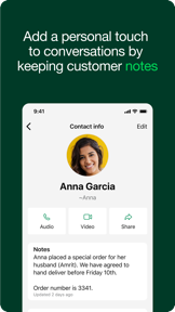 WhatsApp Business screenshot