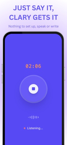 Clarity: Voice Planner Screenshot 6 of 7