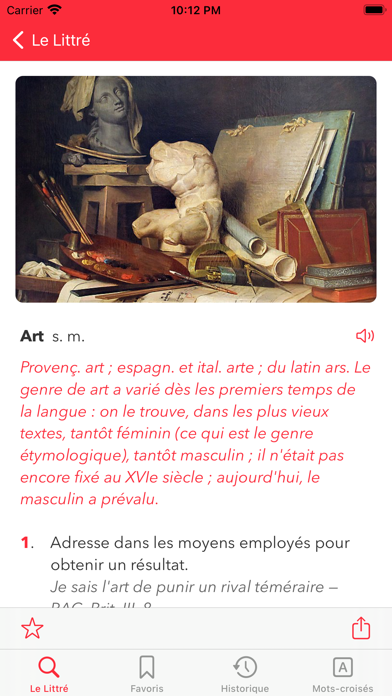 French Dictionary Le Littré Screenshot
