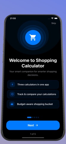 Shopping Price Calculator screenshot
