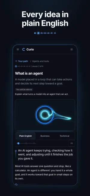 Curio: Learn AI, Prove It screenshot 2