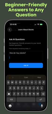 AI Stock Trading Assistant iPhone screenshot