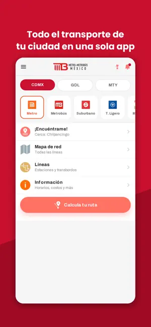 Metro - Metrobús México screenshot 1