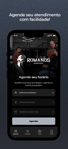 Romanos Barbearia iPhone screenshot