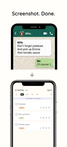 GetThis - Voice to Tasks Screenshot 2 of 4
