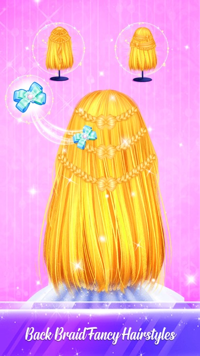 Braid Spa Hair Salon Game Screenshot