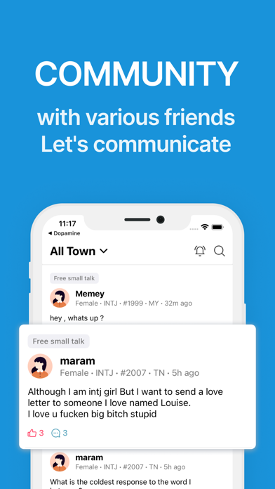 MTalk: Personality. Chat. Screenshot