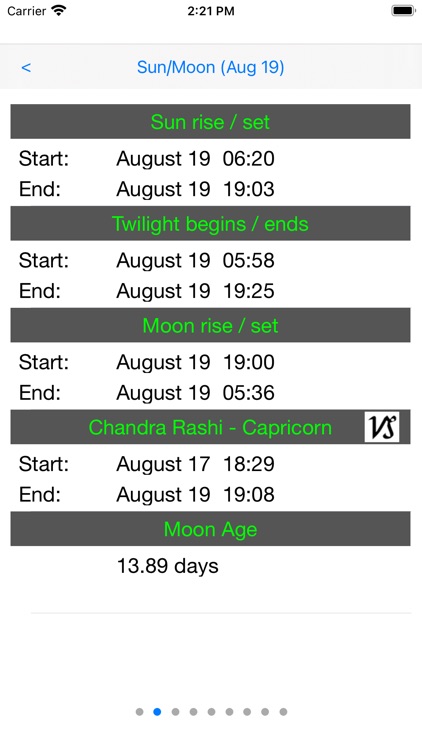 Hindu Calendar