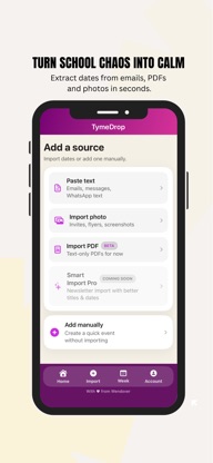School Calendar - TymeDrop screenshot 2