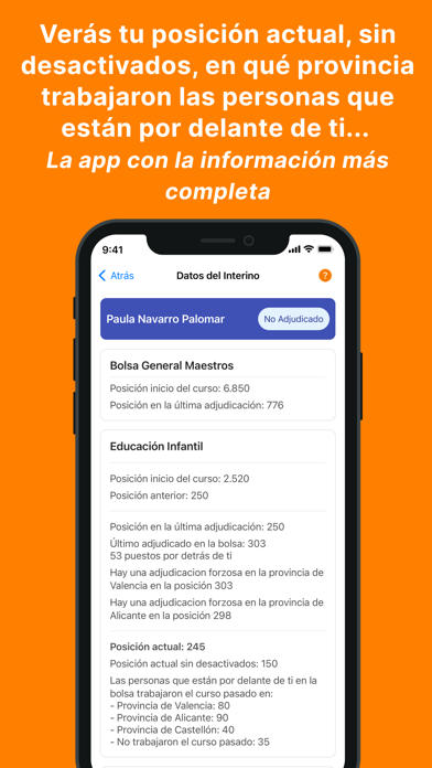 Interinos CV Screenshot