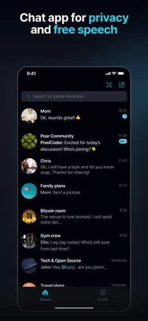 Keet - Private Encrypted Chat screenshot 1