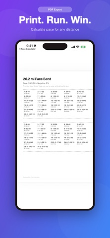 Pace Calculator: Race Splits Screenshot 5 of 5