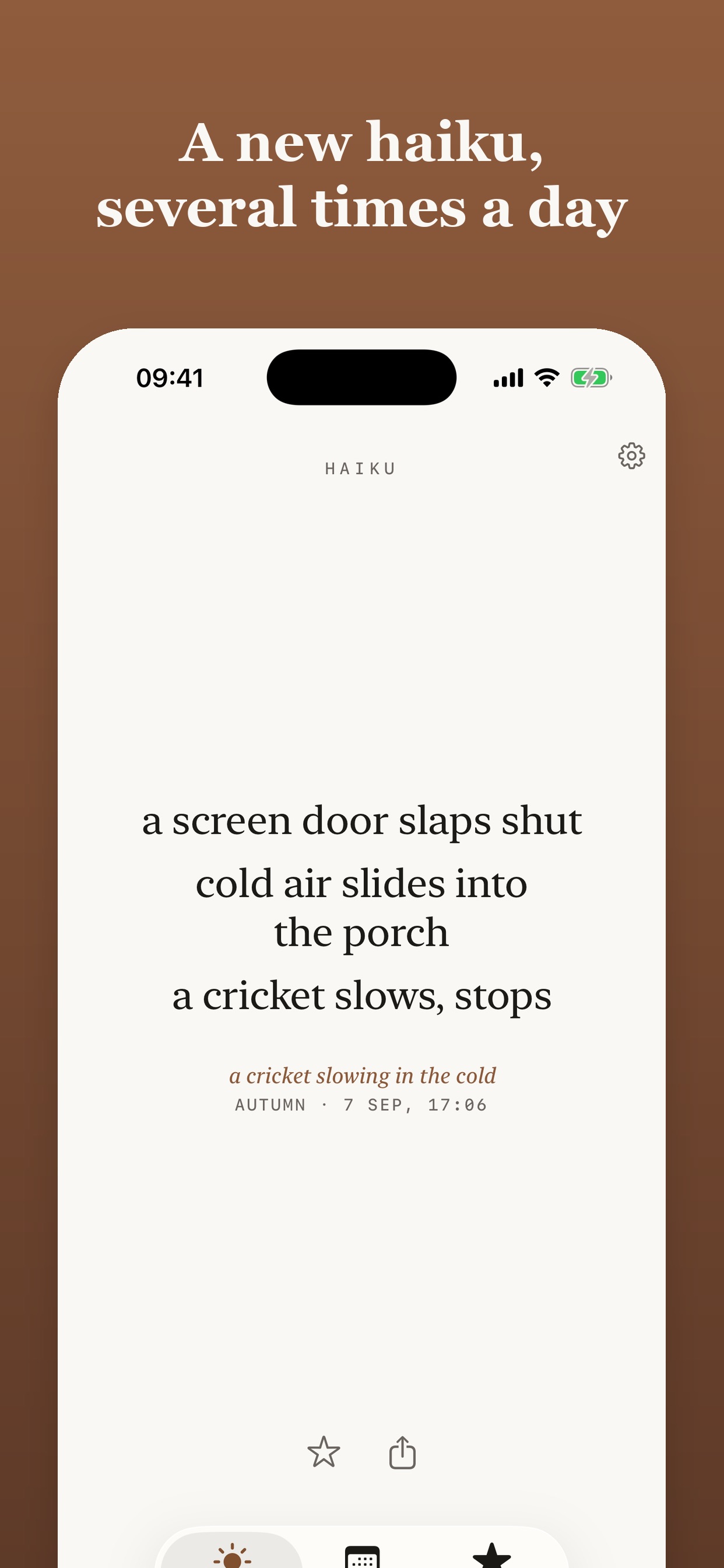 Screenshot 1 of AI Haiku