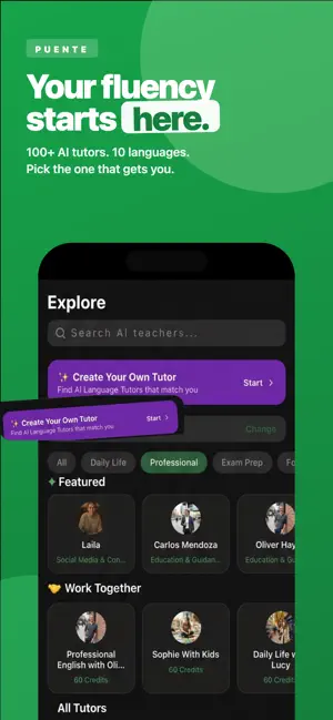 Puente: AI Speaking Practice screenshot 1