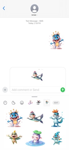 汩汩溪流贴纸 screenshot