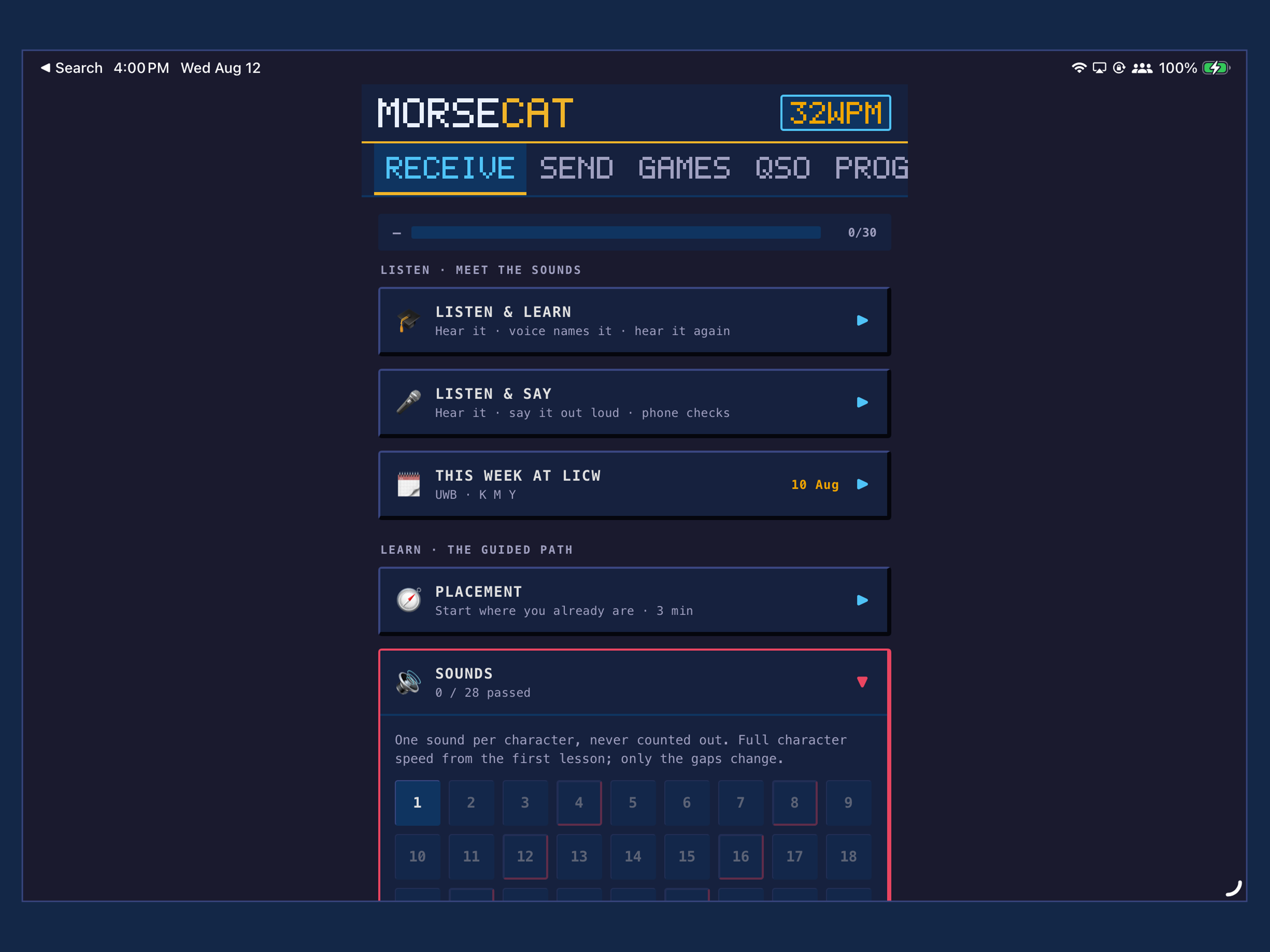 MorseCAT: Morse Code Trainer screenshot 8