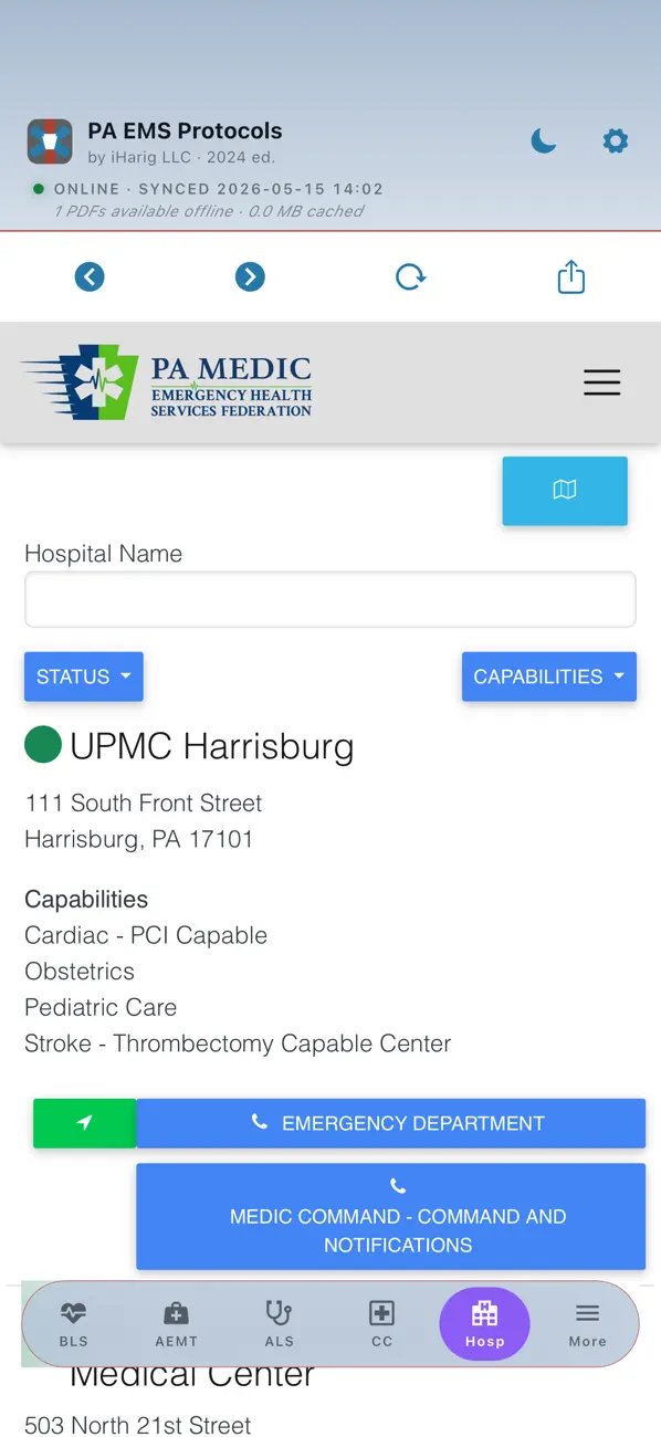 Screenshot #3 pour PA EMS Protocols