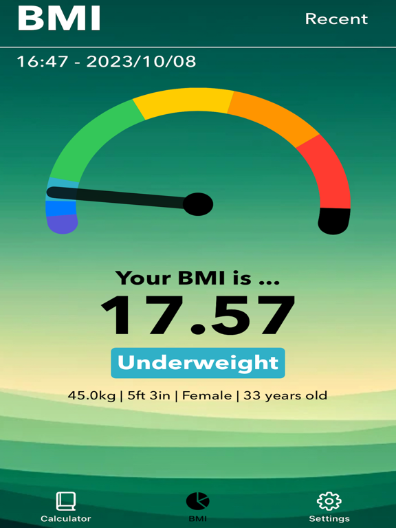 Smart BMI & Health Calculator iPad screenshot 4 - Health & Fitness app