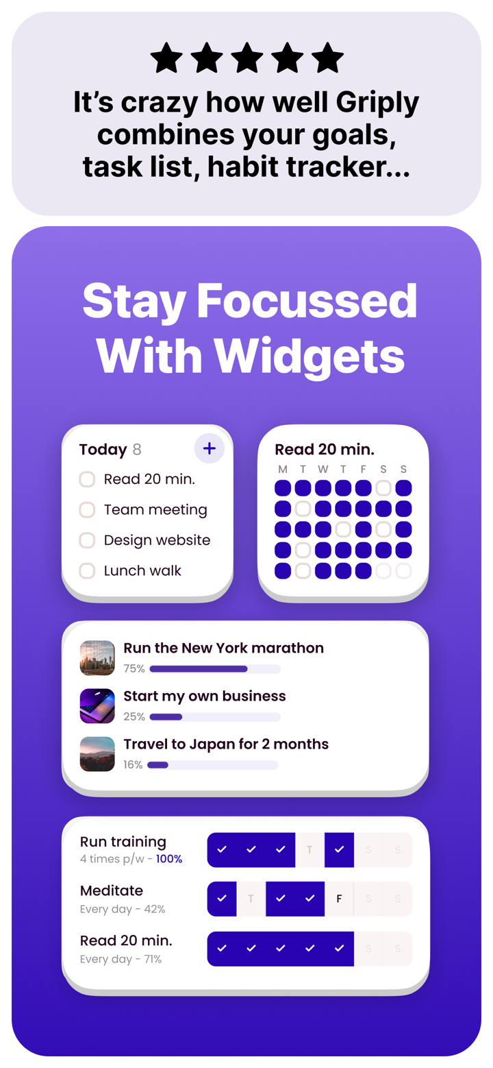 Goal Tracker: Griply screenshot 5