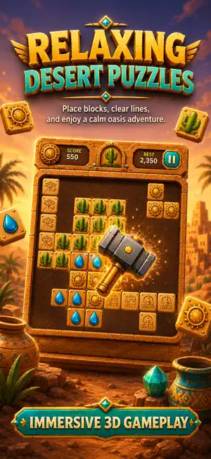 Desert Dune Blocks: Puzzle screenshot 4