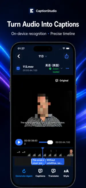 CaptionStudio: Local Captions screenshot 1