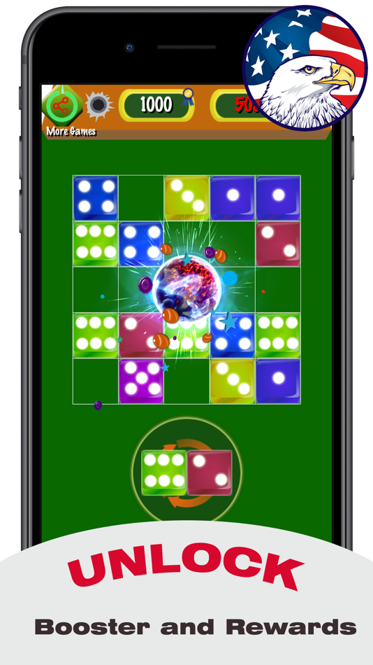 #2. Dice Merge Game – Fun 7 Dice (iOS) By: nguyen duc toan