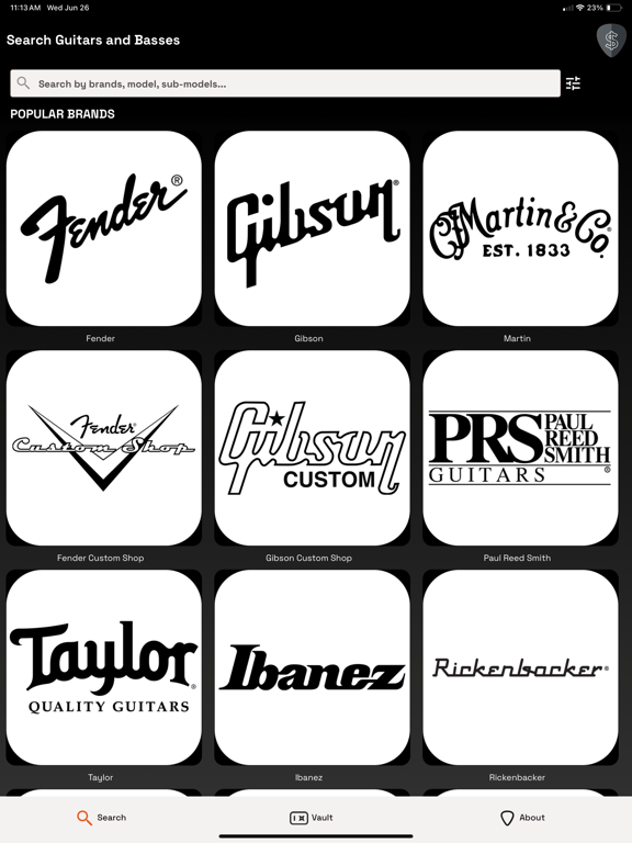 Mobile Guitar Price Guide iPad screenshot 2 - Music app